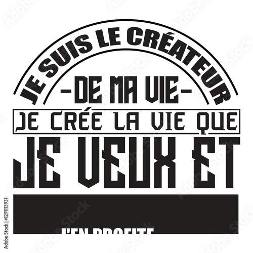 French version: Powerful creator and life design photo