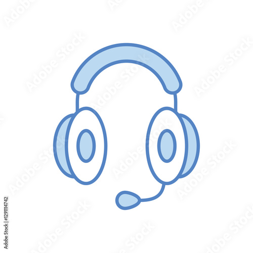 Headphones Vector icon