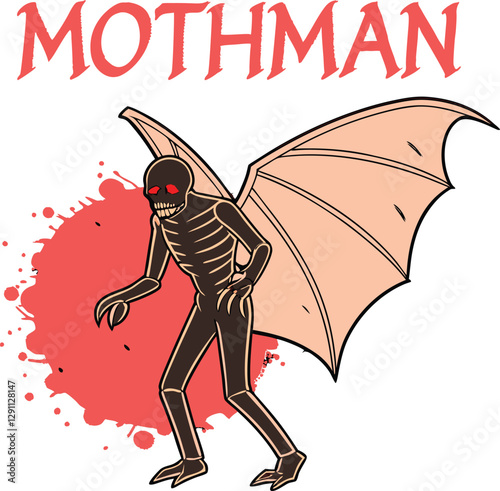 Mothman Metal Mayhem – Cryptid Rock Legend
