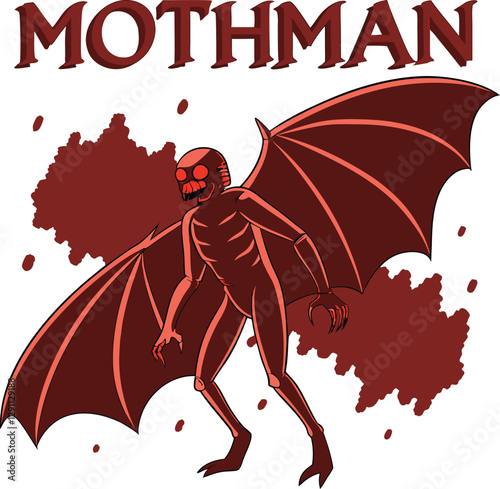 Mothman Metal Mayhem – Cryptid Rock Legend