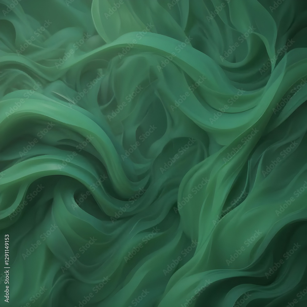 Fototapeta premium Dark green 3d abstract presentation background