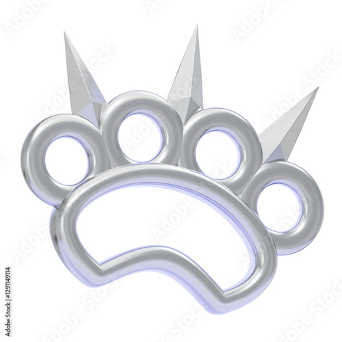 PNG 3D knuckle illustration isolated on a white background
