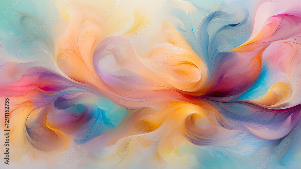 Abstract colorful swirling paint. Rainbow liquid background. Beautiful dynamic wallpaper. AI-Generated Abstract colorful swirling paint. Rainbow liquid background. Beautiful dynamic wallpaper. AI-Generated
