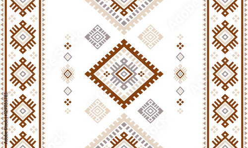 Southwest Aztec geometric Native American Mexican Navajo tribal ethnic boho indian texture ornament seamless pattern fabric colorful design vector for woven textile printing blanket rug carpet fashion