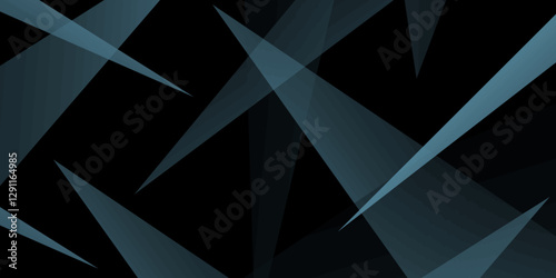 Abstract black tringle diamond shapes background. Abstract black and blue geometric triangle background design for poster, banner,  shades tringle background Vector Illustration.