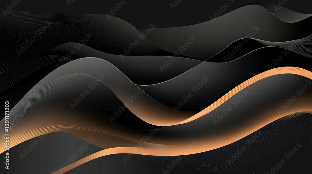 Fototapeta premium Black Abstract Background
