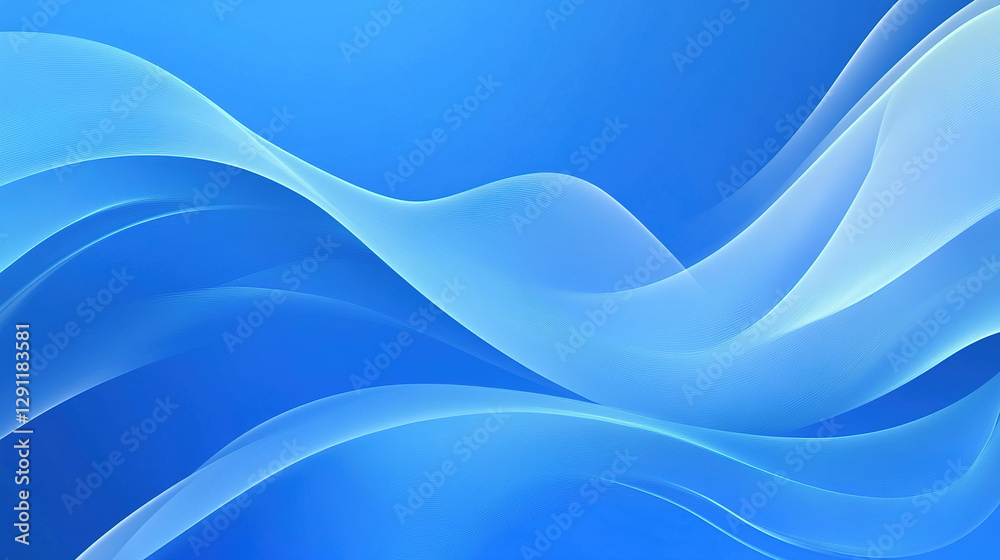 Obraz premium Gradient Blue Wave Background