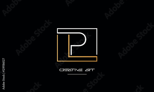 LP, PL, L, P abstract letters logo monogram