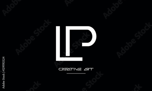 LP, PL, L, P abstract letters logo monogram