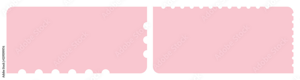 Elegant Pink Event Tickets Vector Design Elegant Pink Event Tickets Vector Design