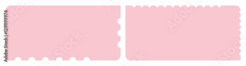 Elegant Pink Event Tickets Vector Design