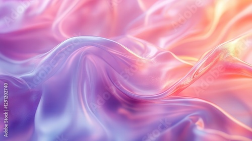 A purple and pink fabric with a wave pattern. The fabric is very soft and looks like it's made of silk