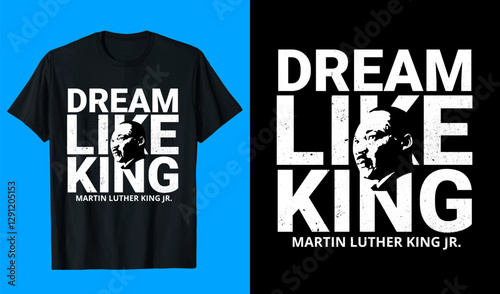 DREAM LIKE KING TYPOGRAPHY T-SHIRT DESIGN