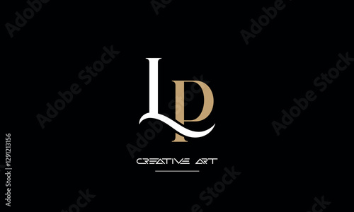 LP, PL, L, P abstract letters logo monogram