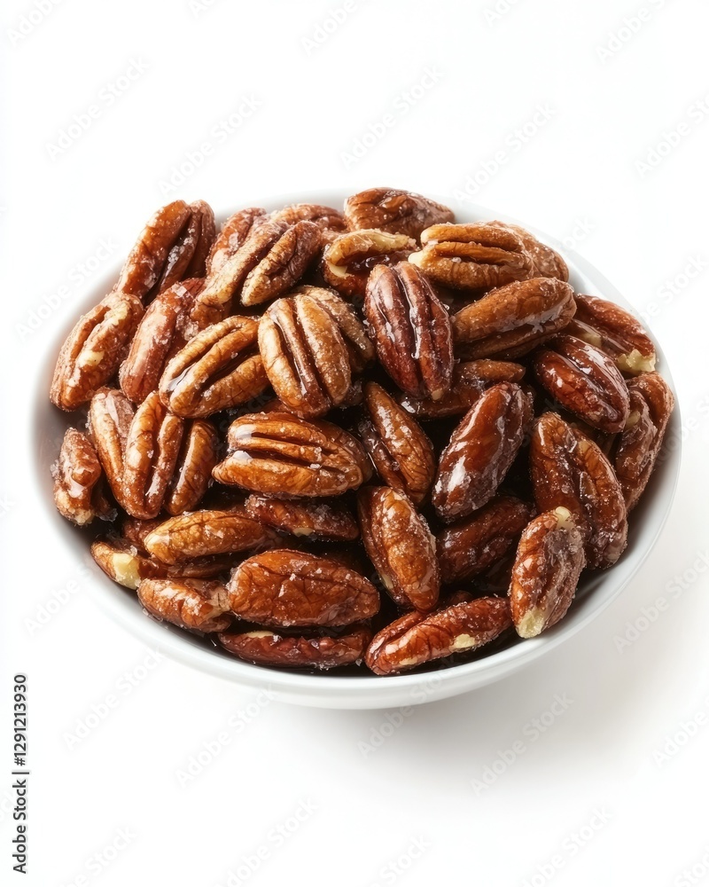 Sweet Treats: Candied Almonds and Pecans in a Bowl, Perfect Snack for Any Occasion Sweet Treats: Candied Almonds and Pecans in a Bowl, Perfect Snack for Any Occasion