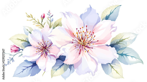 Flower Clipart, Roses Fussy Cut, Printable Watercolor clipart, Watercolor Floral clipart, flowers bouquet