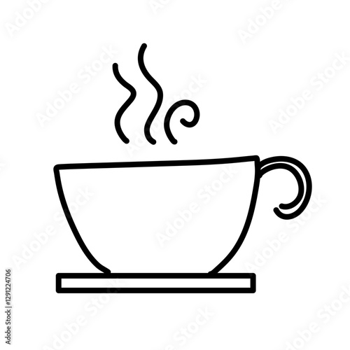 Cup line icon
