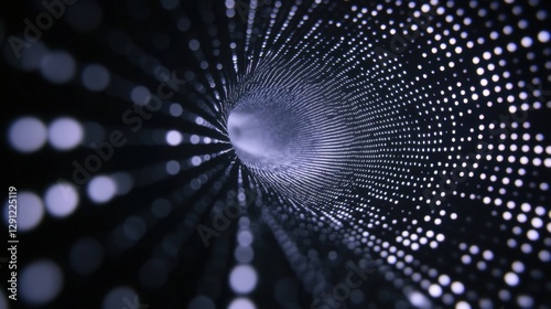 abstract tunnel of lights