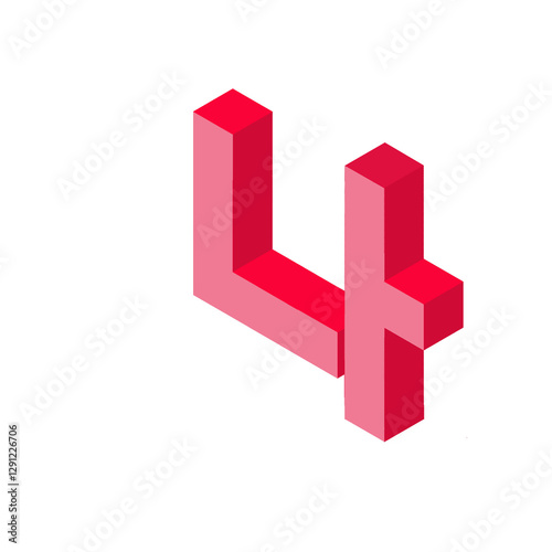 Exploration of Korean Characters in 3D Isometric