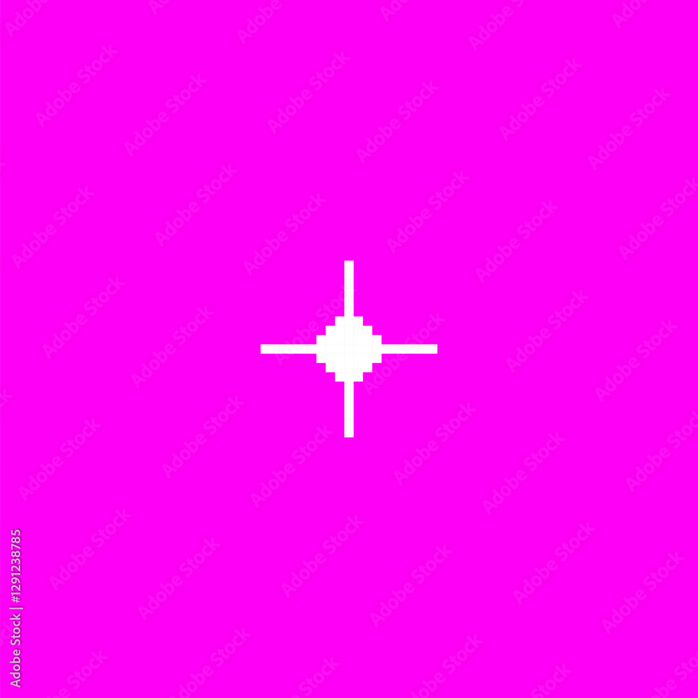 Pixel abstract star or snowflake shape, retro y2k style. Pixel abstract star or snowflake shape, retro y2k style.