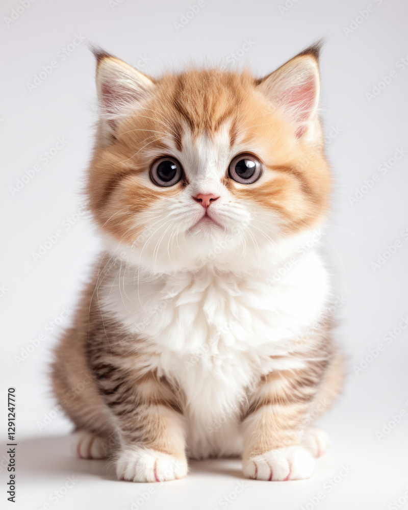 adorable chubby kitten with big sparkling eyes, curious and playful. adorable chubby kitten with big sparkling eyes, curious and playful.