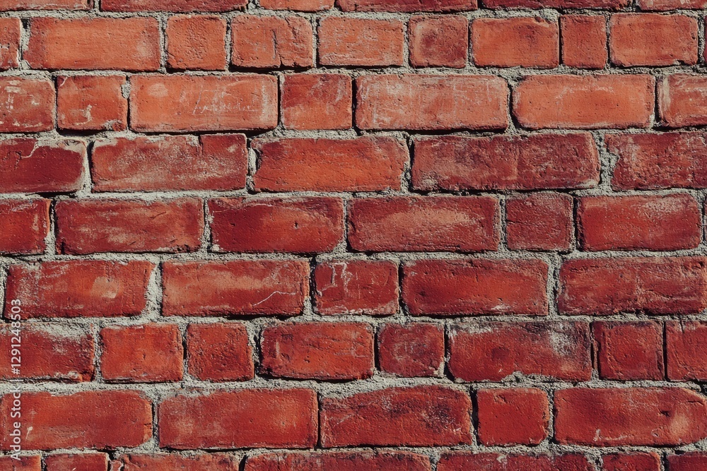 Obraz premium Old red brick wall exterior