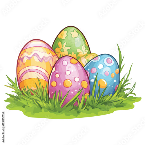 ester day cute eggs illustration
