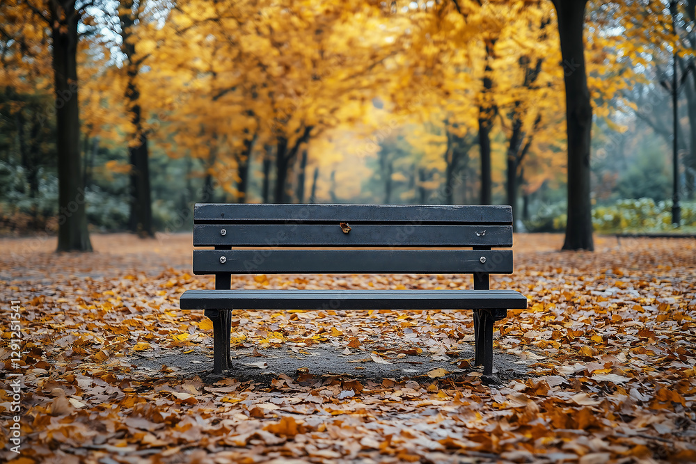 Autumn Park Bench with Fallen Leaves – Serene Fall Season Nature Landscape, perfect for seasonal photography, nature themes, and relaxation concepts. Autumn Park Bench with Fallen Leaves – Serene Fall Season Nature Landscape, perfect for seasonal photography, nature themes, and relaxation concepts.
