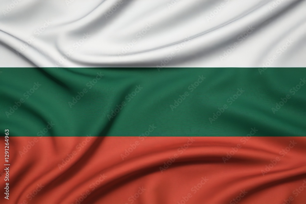 Fototapeta premium Bulgarian national flag background. 
