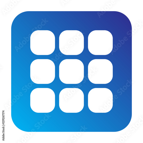 all app Solid gradient icon