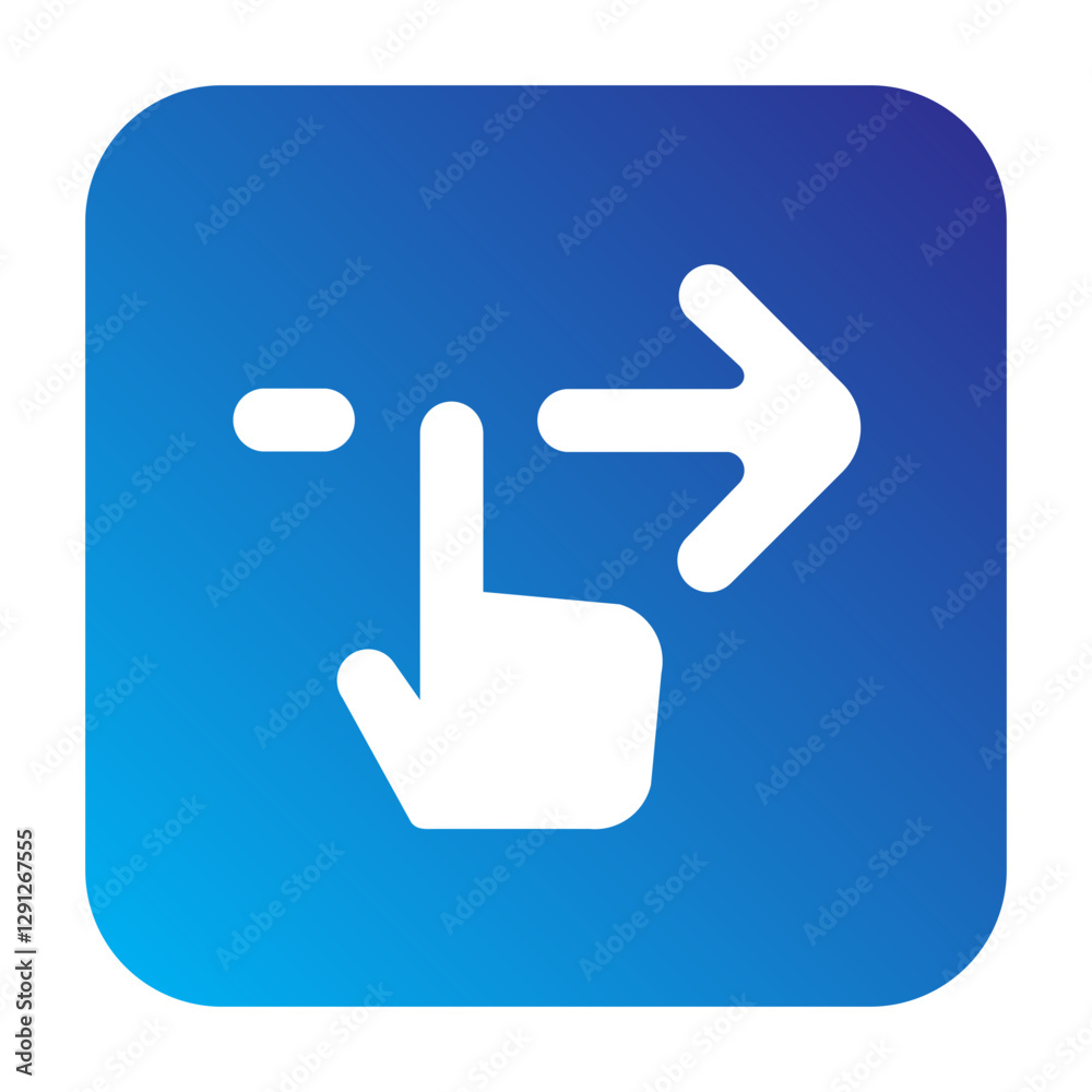 swipe right Solid gradient icon swipe right Solid gradient icon