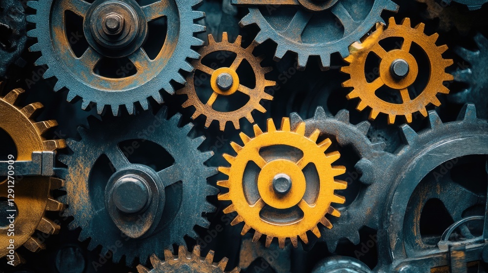 A creative merging of gears and organic patterns, representing the fusion of technical and creative thought processes. A creative merging of gears and organic patterns, representing the fusion of technical and creative thought processes.