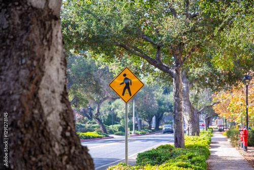 Pedestrian Cross-Walk Sign