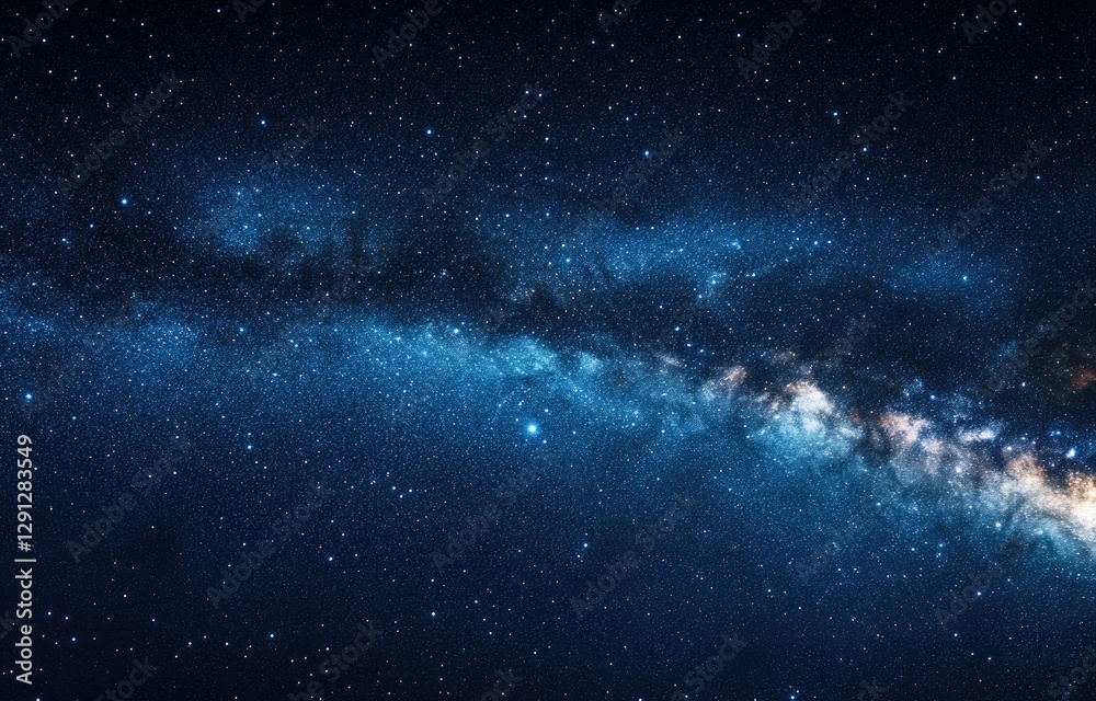 Fototapeta premium Cosmic Milky Way Galaxy Panorama