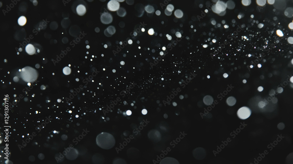 Fototapeta premium Abstract bokeh background with varied light sizes for creative design uses