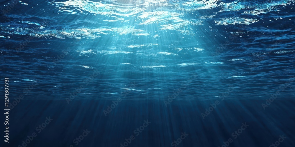 3d background minimalistic mockup with space for text, realistic underwater scene with soft light beams filtering through the water 3d background minimalistic mockup with space for text, realistic underwater scene with soft light beams filtering through the water