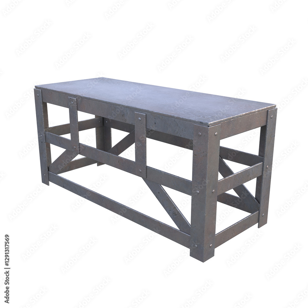 Workbench, 3d illustration isolated on white background Workbench, 3d illustration isolated on white background