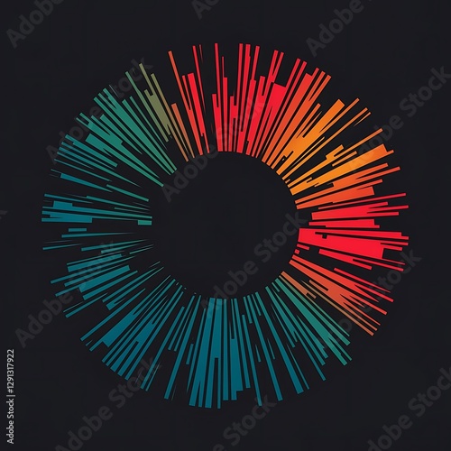 Circle abstract background vector illustration for wallpaper banner background card or landing page