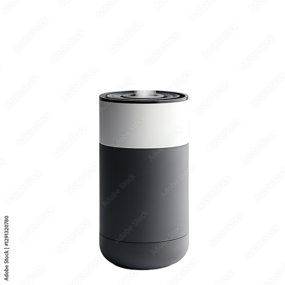 A Sleek Compact Humidifier with Adjustable Mist Settings Isolated on Transparent Background A Sleek Compact Humidifier with Adjustable Mist Settings Isolated on Transparent Background