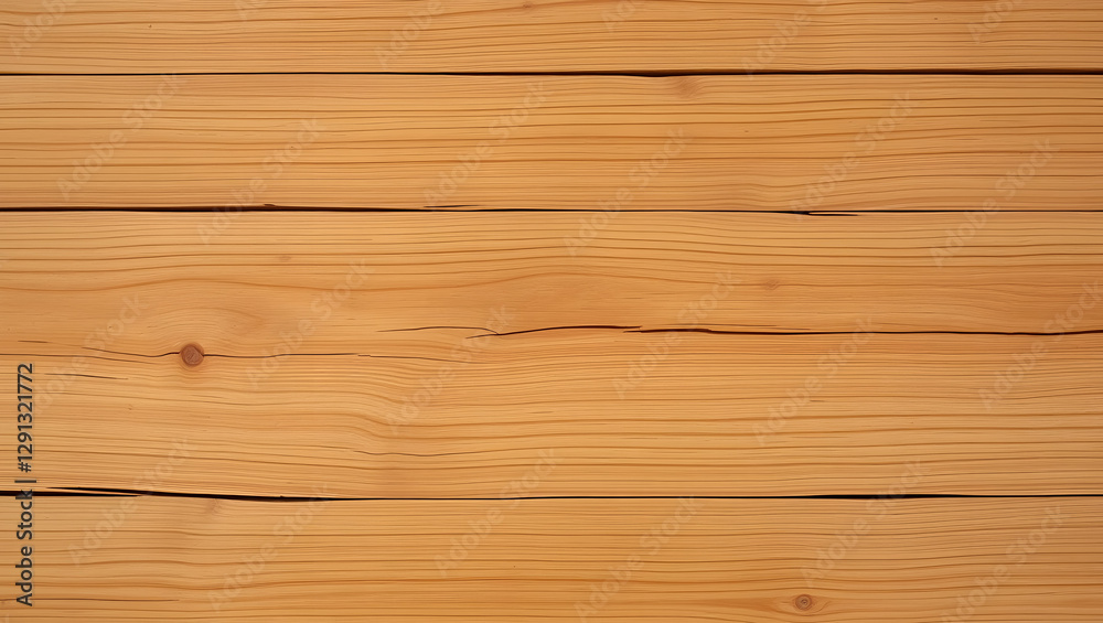 Fototapeta premium Background, texture of horizontal light brown wooden planks, warm autumn colors, image taken from a direct point of view