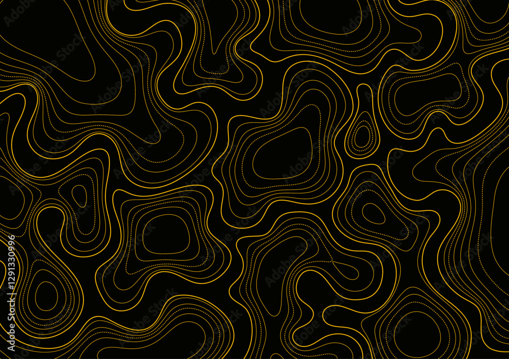 Carte topologique, arrière plan design et moderne, terrain escarpé en relief, vecteur
