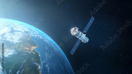 Artificial satellites flying in space