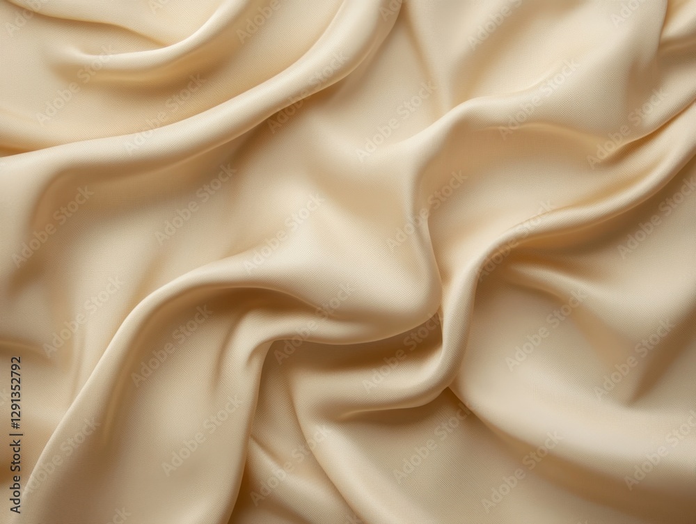 Closeup examination of luxurious white silk fabric displaying its silky smoothness and sheen Closeup examination of luxurious white silk fabric displaying its silky smoothness and sheen