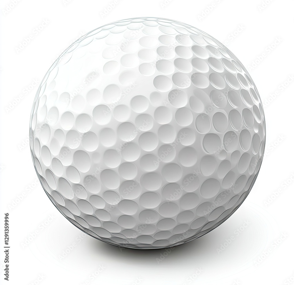Golf ball, isolated, white background Golf ball, isolated, white background