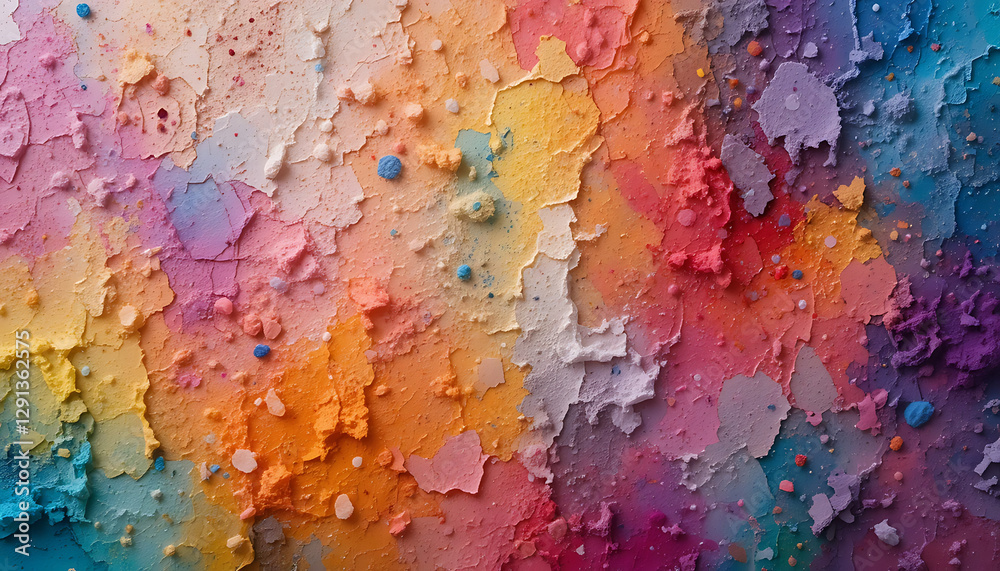 Vibrant abstract mosaic background with multicolored hexagonal tiles in a gradient pattern  
