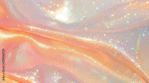 Holographic gradient background with sparkling texture for design and decor