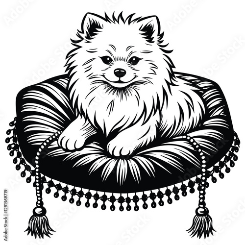 Dogs collection. Vector illustration of funny cartoon different breeds dogs in trendy flat style. Isolated on white.