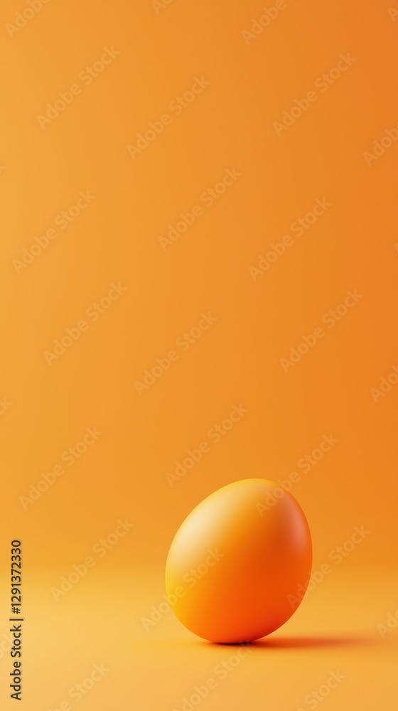 Easter Orange 3d background minimalistic mockup with space for text Easter Orange 3d background minimalistic mockup with space for text