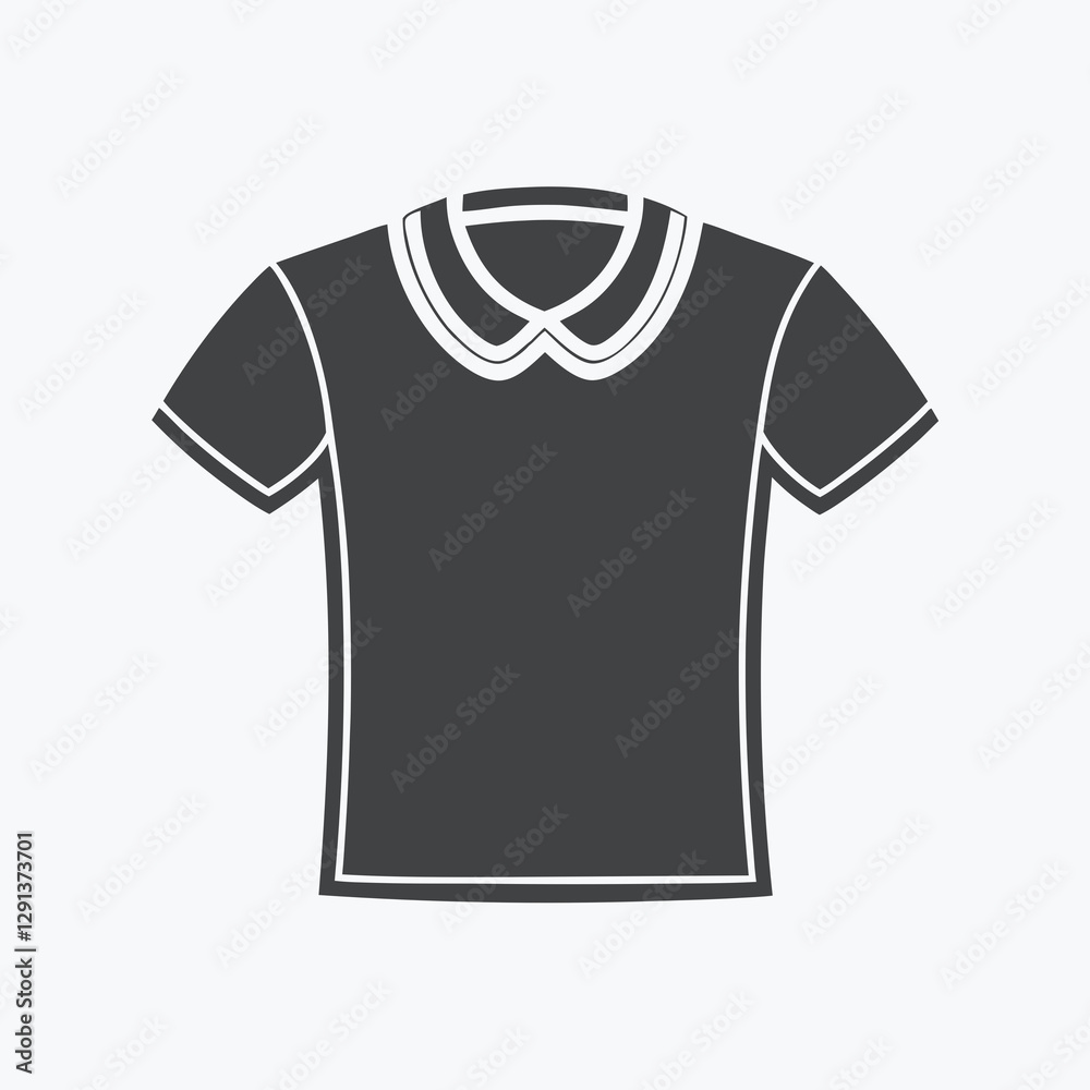 Minimalist T Shirt Icon silhouette Logo Design. Minimalist T Shirt Icon silhouette Logo Design.