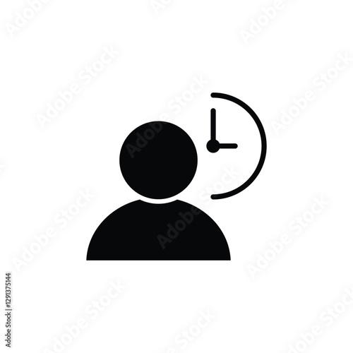 work hours icon office job sign